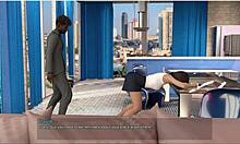 The interview reveals secretary's desk top stretching