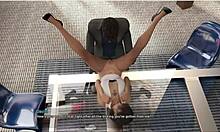 The interview reveals secretary's desk top stretching