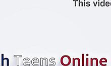 british 18 year old feels sneaky hookup emotions with blue eyes and sloppy foreplay