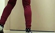 Latina girl masturbates while he fingers her ass