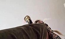 Fetish FEET ELZA KOMS Worshiping ASS with CHOKING and DEEPTHROAT