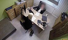 Naughty Agent Performs Sex Casting In Loan Office!