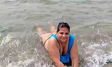 latina gordita with biggest ass on the beach