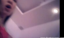 Girl cums hard during extreme masturbation session with friend. Filmed from inside her vagina at secretfriends com.