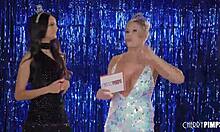 All natural latina beauty Eliza Ibarra shares her emotions in an exclusive backstage interview. She feels excited about her big tits and solo scenes.