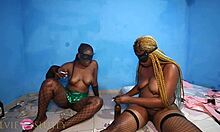 Amateur Friends Smoking and Drinking Lead to Drunken Threesome with Big Ass Action