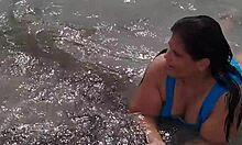 latina gordita with biggest ass on the beach