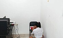 Student uses toy in the principal's office for some fun roleplay