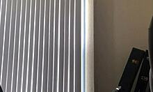 Busty young Asian girlfriend riding friend in compilation with natural tits