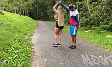 Naughty MILF Begs for Anal in Park!