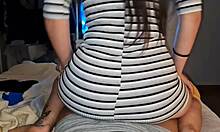 Beautiful Brunette's Ass Gets Creampied Passionately