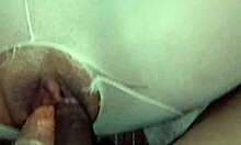 She got creampied twice in her tight shaved wet pussy during intense orgasm