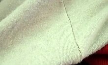 amateur milf orgasms in bedroom while touching in pajamas