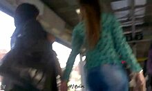 Amateur Woman Shakes Her Big Ass in Public Upskirt Video