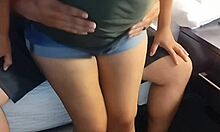 sexy latina wife gets fucked by big cock, but her old husband watches