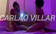 This young brunette amateur deepthroats big black cock in sex 😍