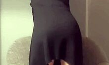 Shooting slender Japanese girl in red sexy shorts