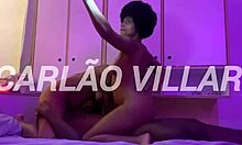 This young brunette amateur deepthroats big black cock in sex 😍