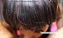 Sexy phat booty chocolate rides hairy paki dick