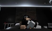 Fucking with my busty goth friend in roblox