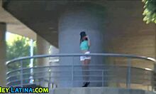 Real latina teen sucks cock in heels