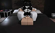 Fucking with my busty goth friend in roblox