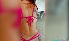 Babe Deepthroats Cock and Doggystyle in the Kitchen