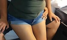 sexy latina wife gets fucked by big cock, but her old husband watches