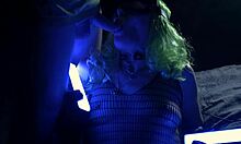 Catwoman en una aventura nocturna depravada