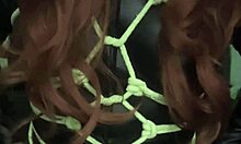 Astarioth Challenges Brunette to Open Ass Wide in Countdown Bondage