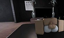 Fucking with my busty goth friend in roblox