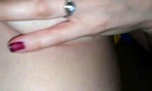 Chubby Amateur Wife Moans While Fingering Her Wet Shaved Pussy