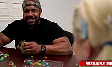 i'm massagin big tres mocha's cock with my ass, leya falcon style