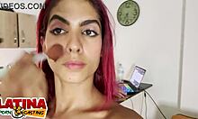 Latina Casting Interview With Huge Facial