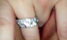 Chubby Amateur Wife Moans While Fingering Her Wet Shaved Pussy