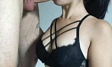 Hot Girlfriend Passionately Sucks Wellington Prado's Monster Cock, Cumming on Her Big Tits