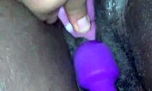 Creamy Ebony Orgasm With Toys and Intense Pleasure