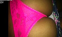 look at me teasing with these pink panties, want to see more?
