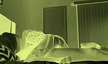 Intense interracial creampie fuck with ebony at night