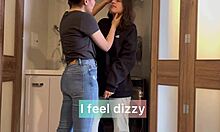 Playing doctor with stepbrother's wife on washing machine