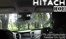 Nonnude Bts From Rina Arems Ill Just Masturbate While I Wait Masturbates With Hitachi Magic Wand In The Car