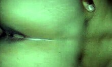 beautiful brunette poses in lingerie for interracial costume shoot