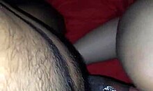 beautiful brunette poses in lingerie for interracial costume shoot