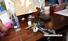 light skinned newbie honey loves playing with her cock!