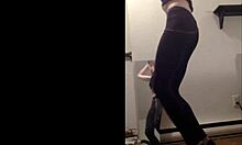 dancing cass shows off her moves in a fun solo session with some stripping and ripped clothes fun