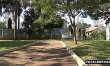 Brunette Amateur Removes Lingerie for Blowjob and Sex