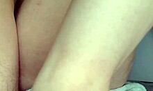 i fucked my cute shy girlfriend on the desk and cummed on her pussy, oops