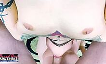 busty trinity and jackie deepthroat cock