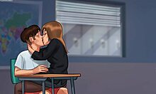 Stepsis Caught Masturbating With Huge Dildo In Summertime Saga