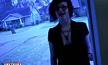 inked cutie marcie dildo fucks her horny twat in lingerie and squirts